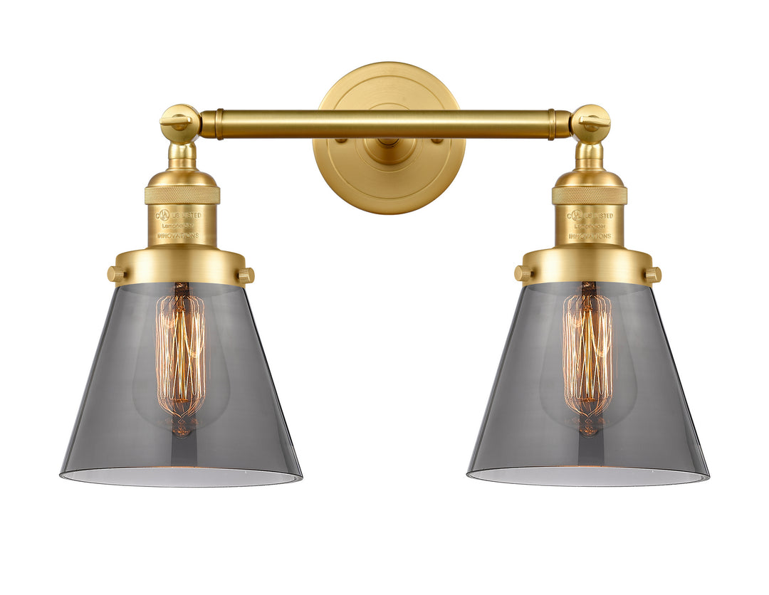 Innovations Franklin Restoration 208-SG-G63 Bath Vanity Light 16 in. wide - Satin Gold