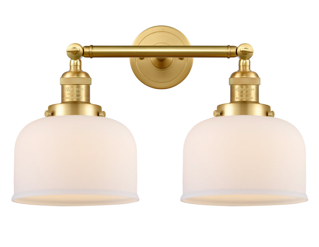 Innovations Franklin Restoration 208-SG-G71 Bath Vanity Light 19 in. wide - Satin Gold