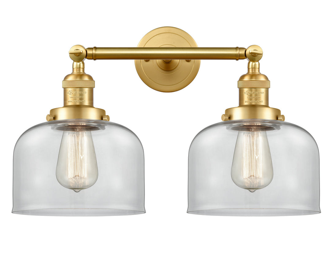 Innovations Franklin Restoration 208-SG-G72 Bath Vanity Light 19 in. wide - Satin Gold