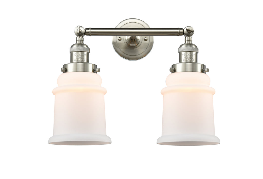 Innovations Franklin Restoration 208-SN-G181 Bath Vanity Light 17 in. wide - Brushed Satin Nickel