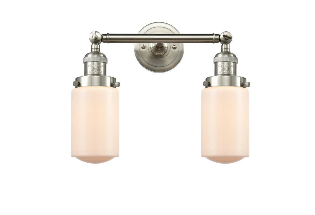 Innovations Franklin Restoration 208-SN-G311 Bath Vanity Light 14 in. wide - Brushed Satin Nickel