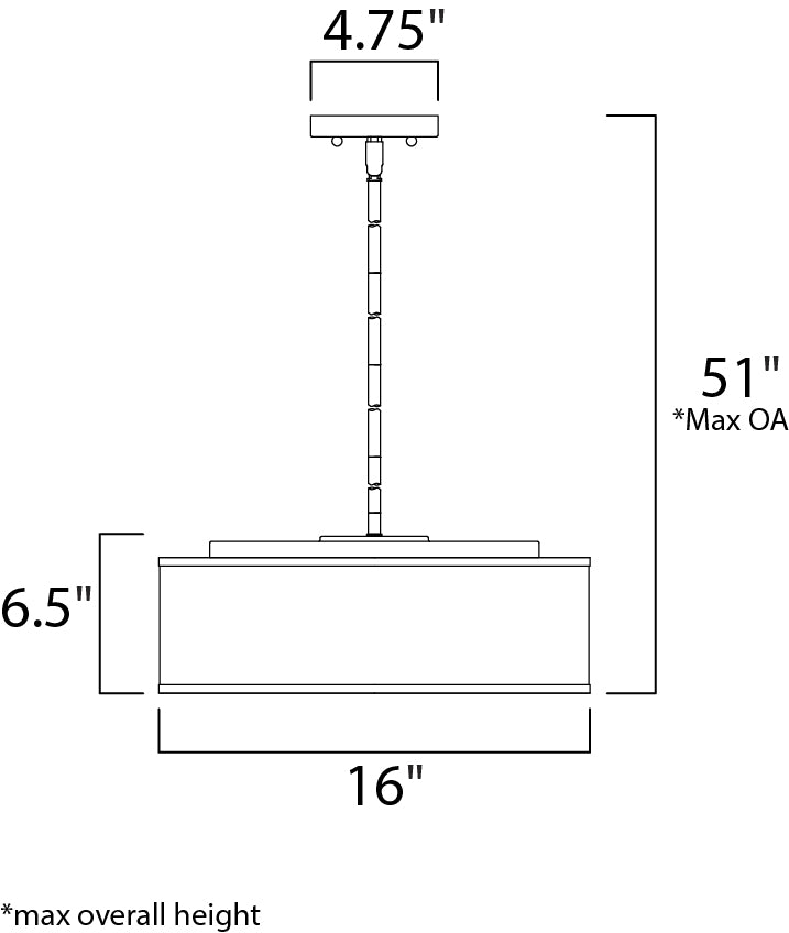 Maxim Prime 10224GYSN Pendant Light - Satin Nickel