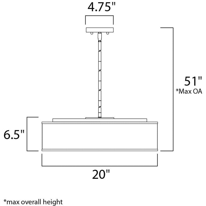 Maxim Prime 10226GYSN Pendant Light - Satin Nickel