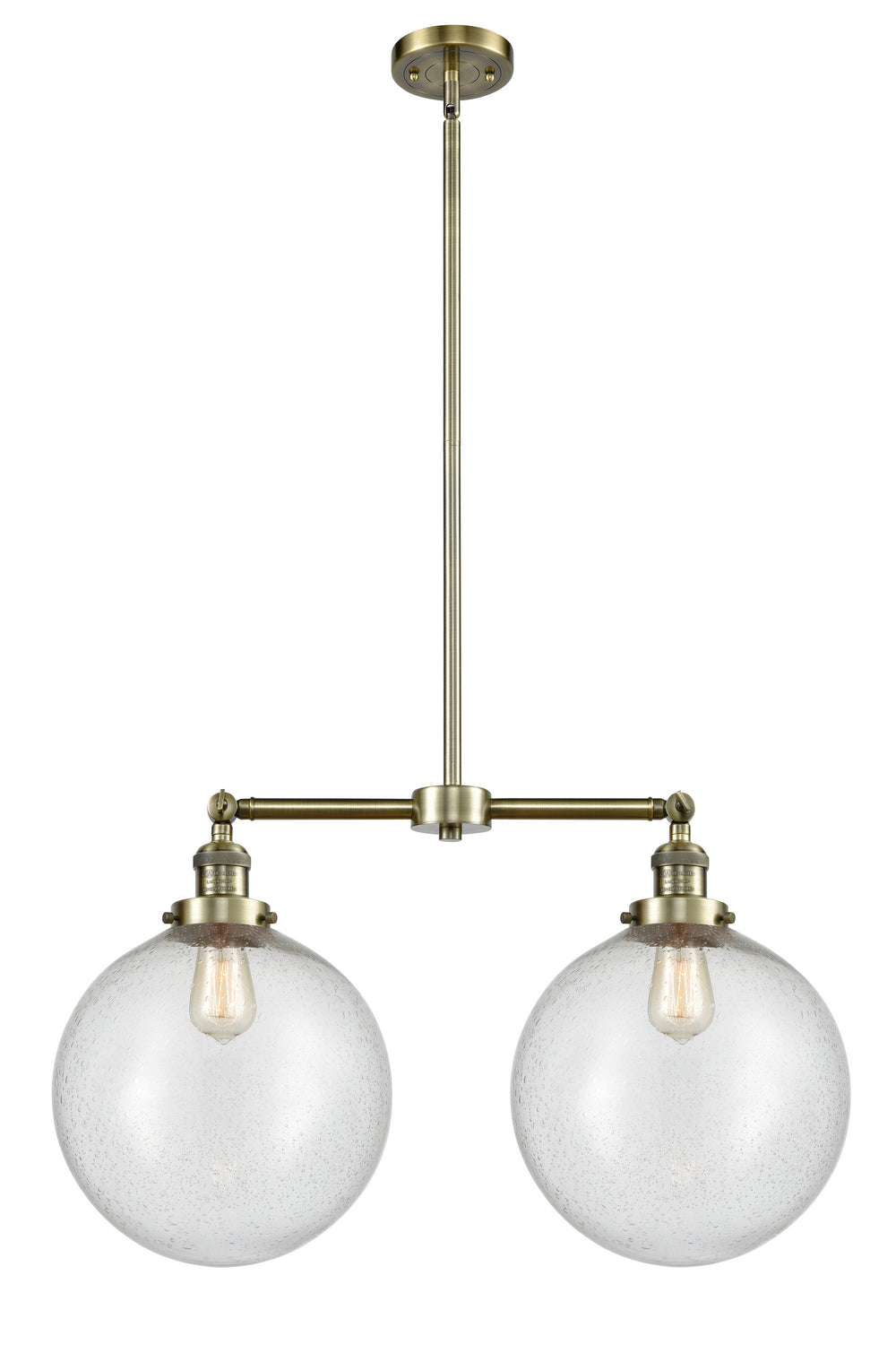 Innovations Franklin Restoration 209-AB-G204-12 Pendant Light - Antique Brass