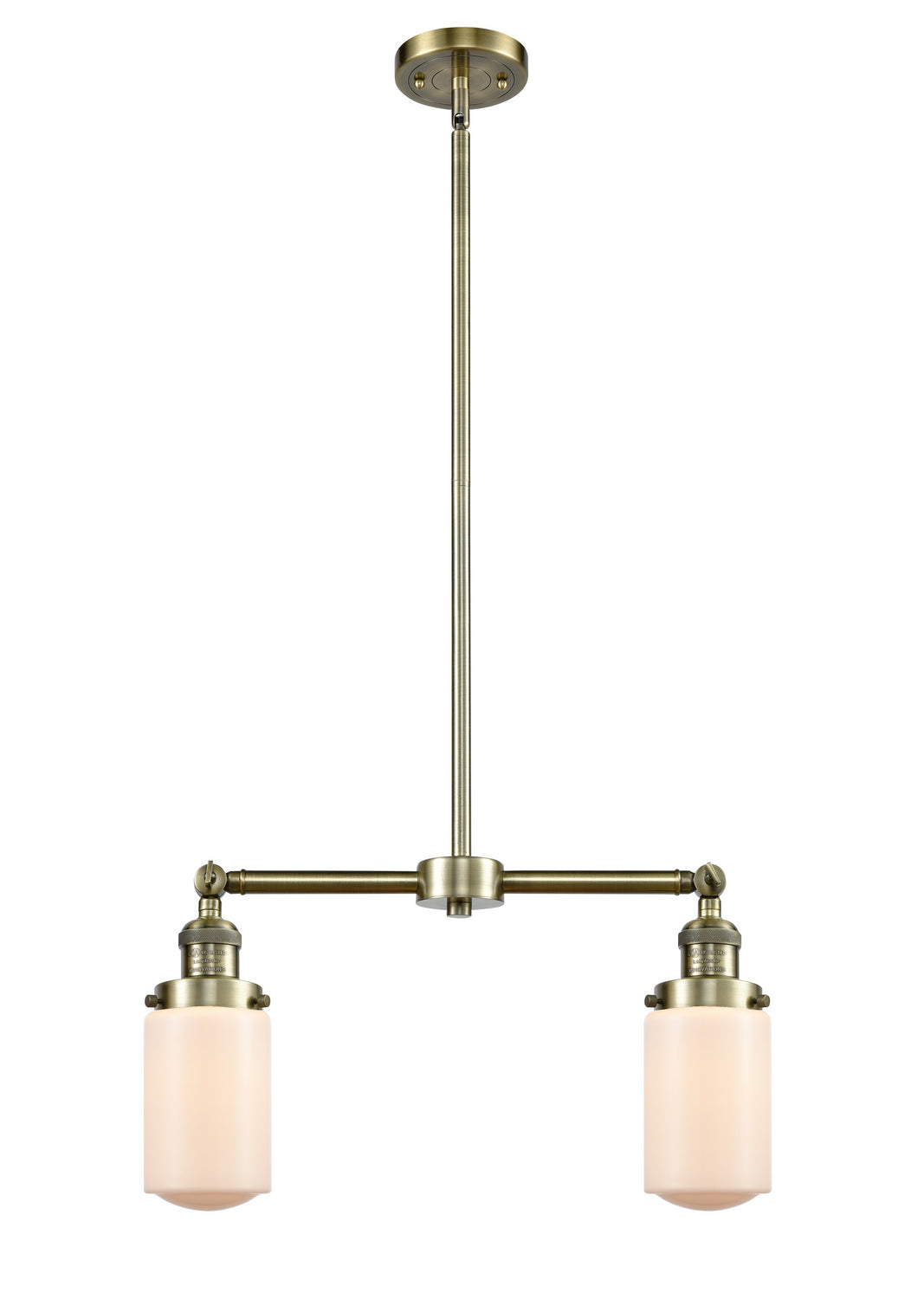 Innovations Franklin Restoration 209-AB-G311 Pendant Light - Antique Brass