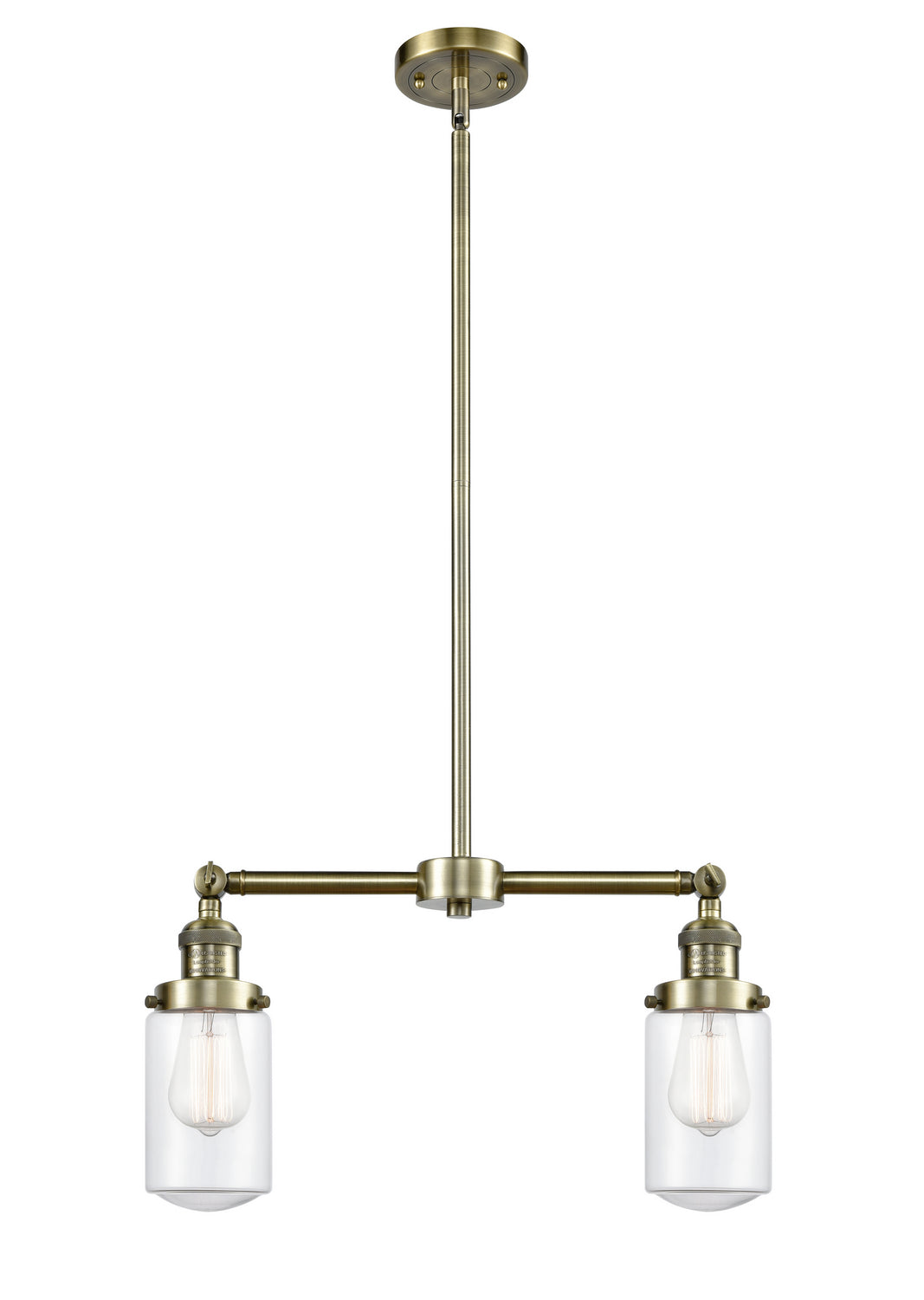 Innovations Franklin Restoration 209-AB-G312 Pendant Light - Antique Brass
