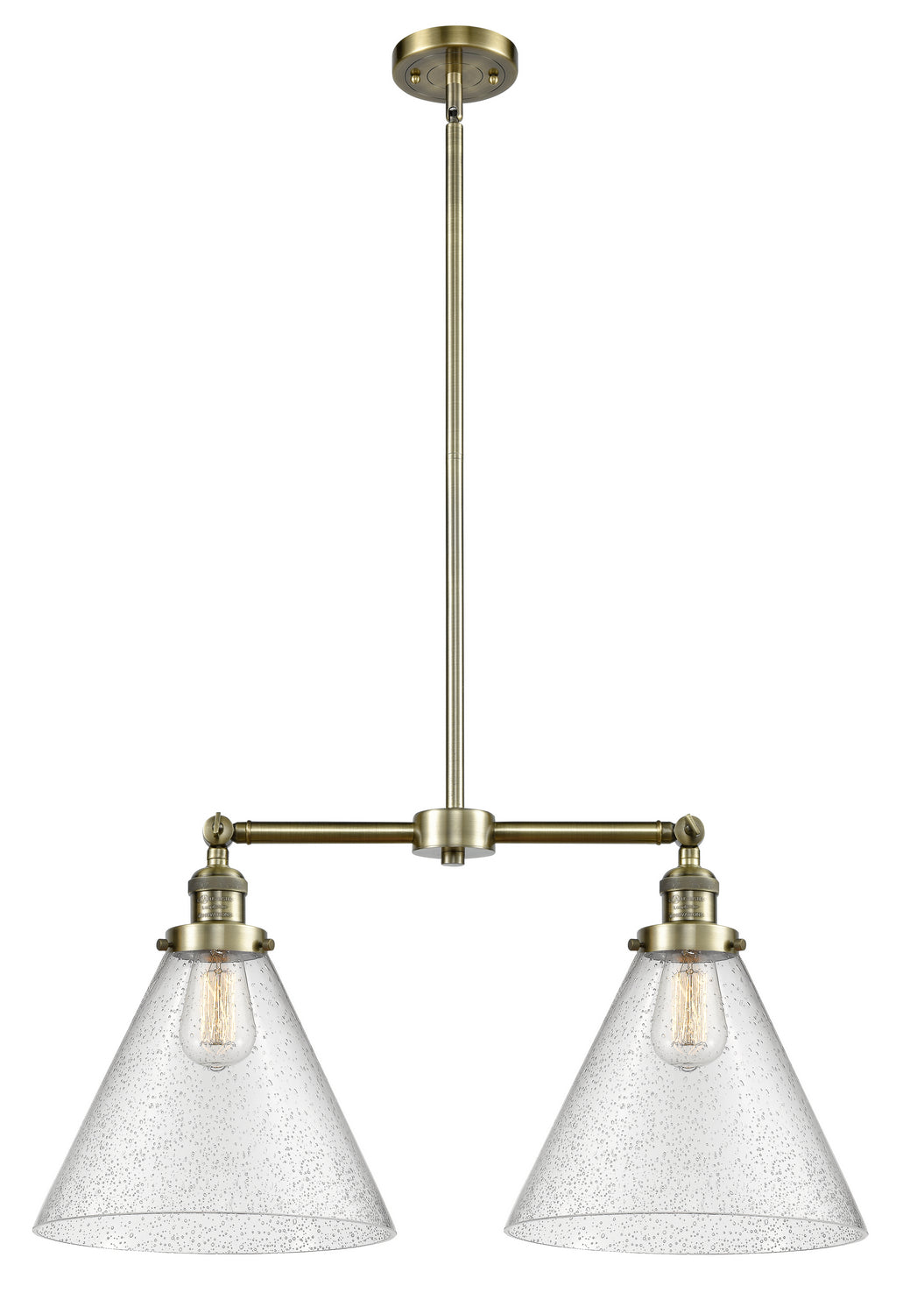 Innovations Franklin Restoration 209-AB-G44-L Chandelier Light - Antique Brass