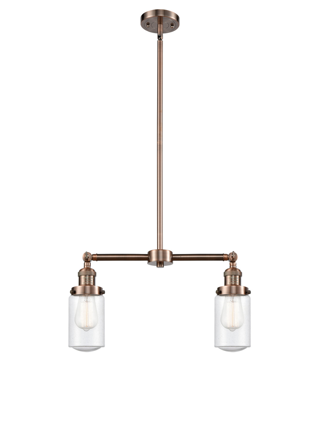 Innovations Franklin Restoration 209-AC-G314 Chandelier Light - Antique Copper