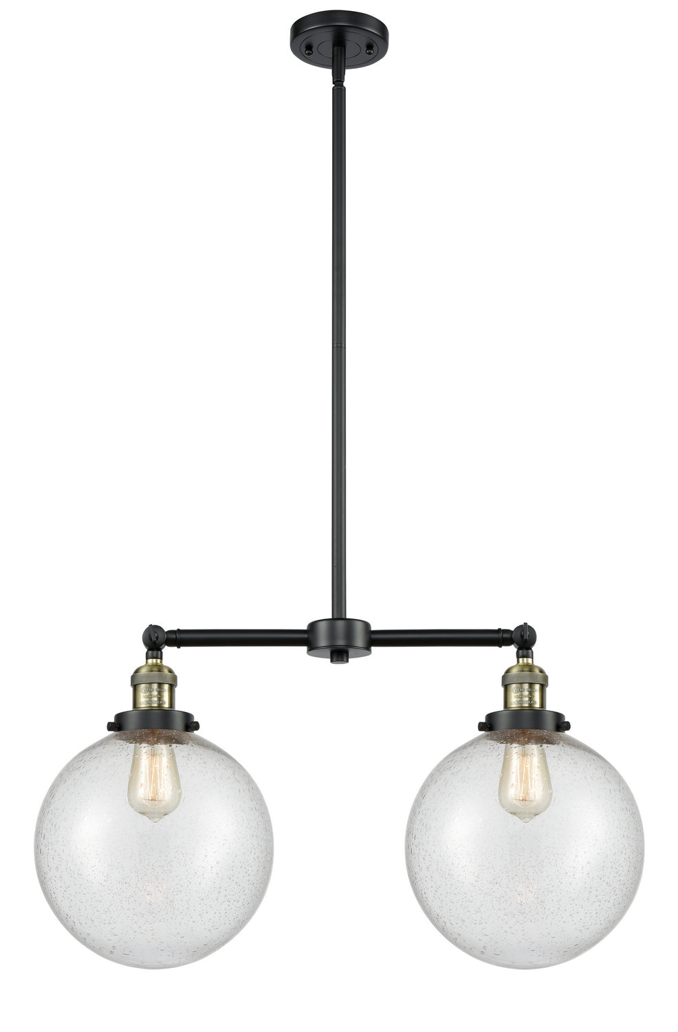 Innovations Franklin Restoration 209-BAB-G204-10 Chandelier Light - Black Antique Brass