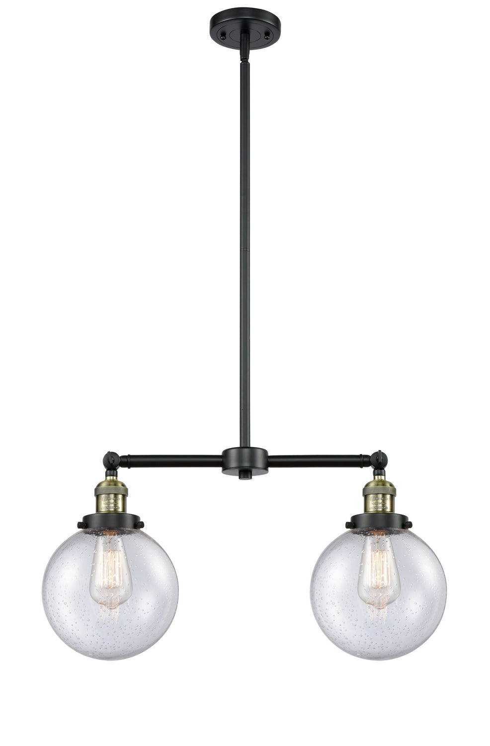 Innovations Franklin Restoration 209-BAB-G204-8 Chandelier Light - Black Antique Brass