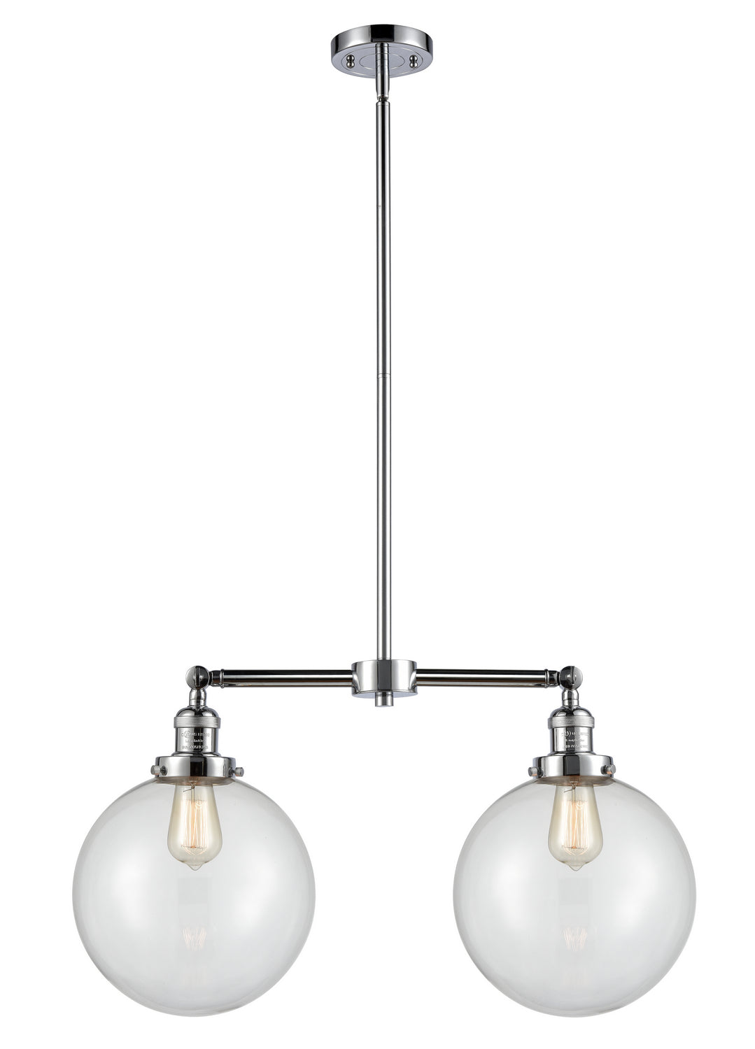 Innovations Franklin Restoration 209-PC-G202-10 Pendant Light - Polished Chrome