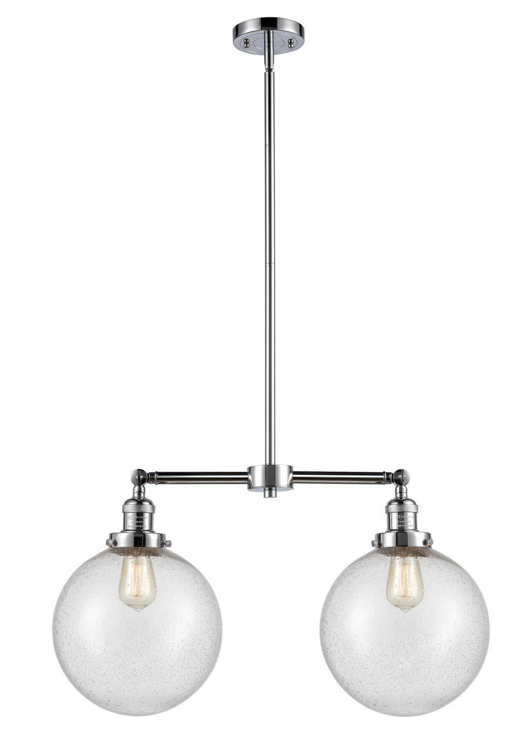 Innovations Franklin Restoration 209-PC-G204-10 Chandelier Light - Polished Chrome