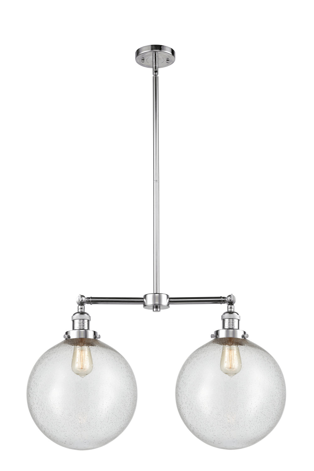 Innovations Franklin Restoration 209-PC-G204-12 Pendant Light - Polished Chrome