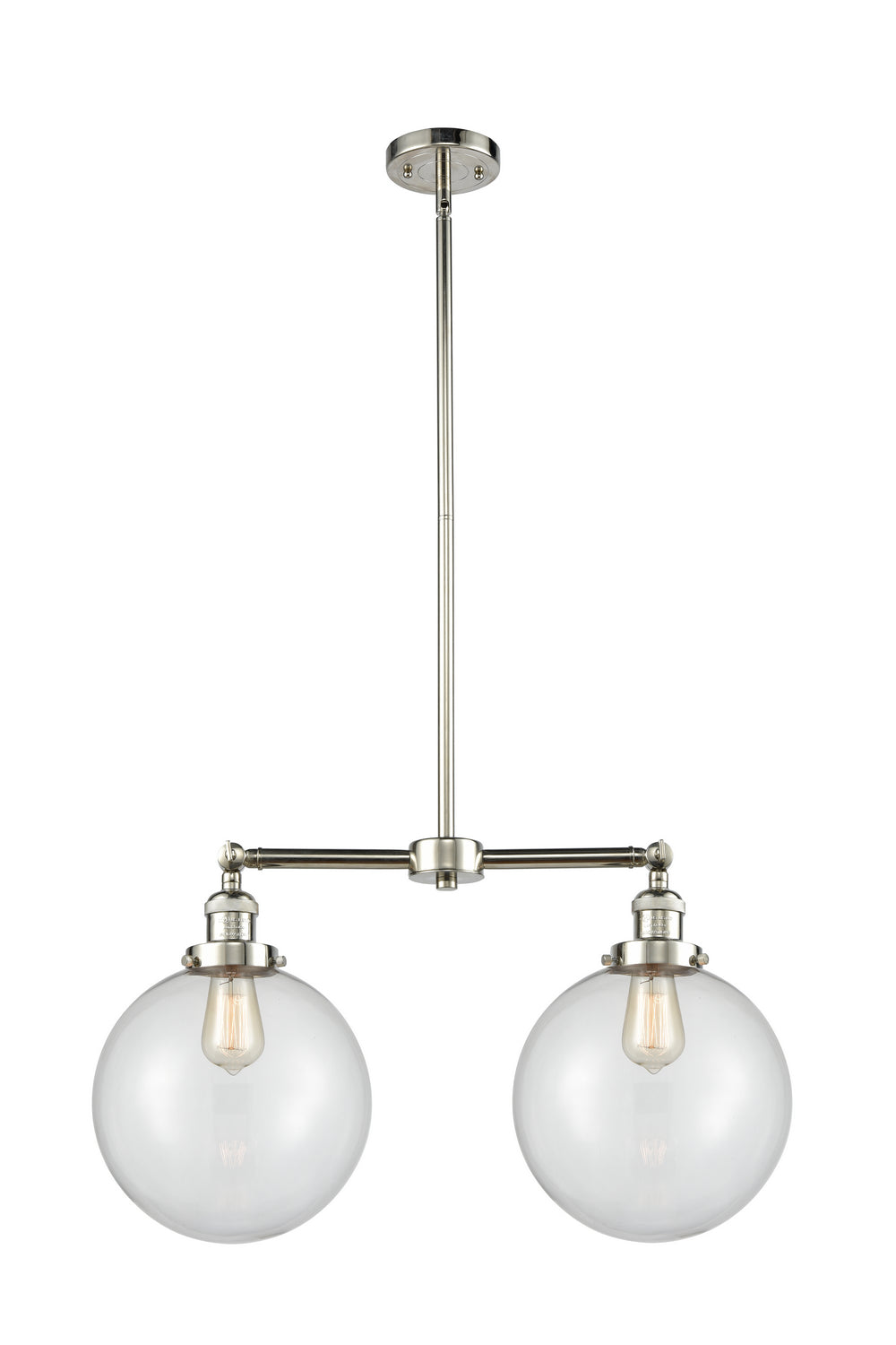 Innovations Franklin Restoration 209-PN-G202-10 Pendant Light - Polished Nickel