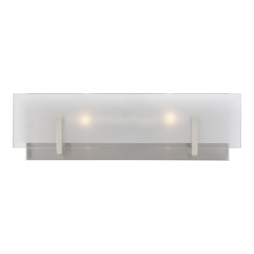 Visual Comfort Studio Syll 4430802-962 Bath Vanity Light 18 in. wide - Brushed Nickel