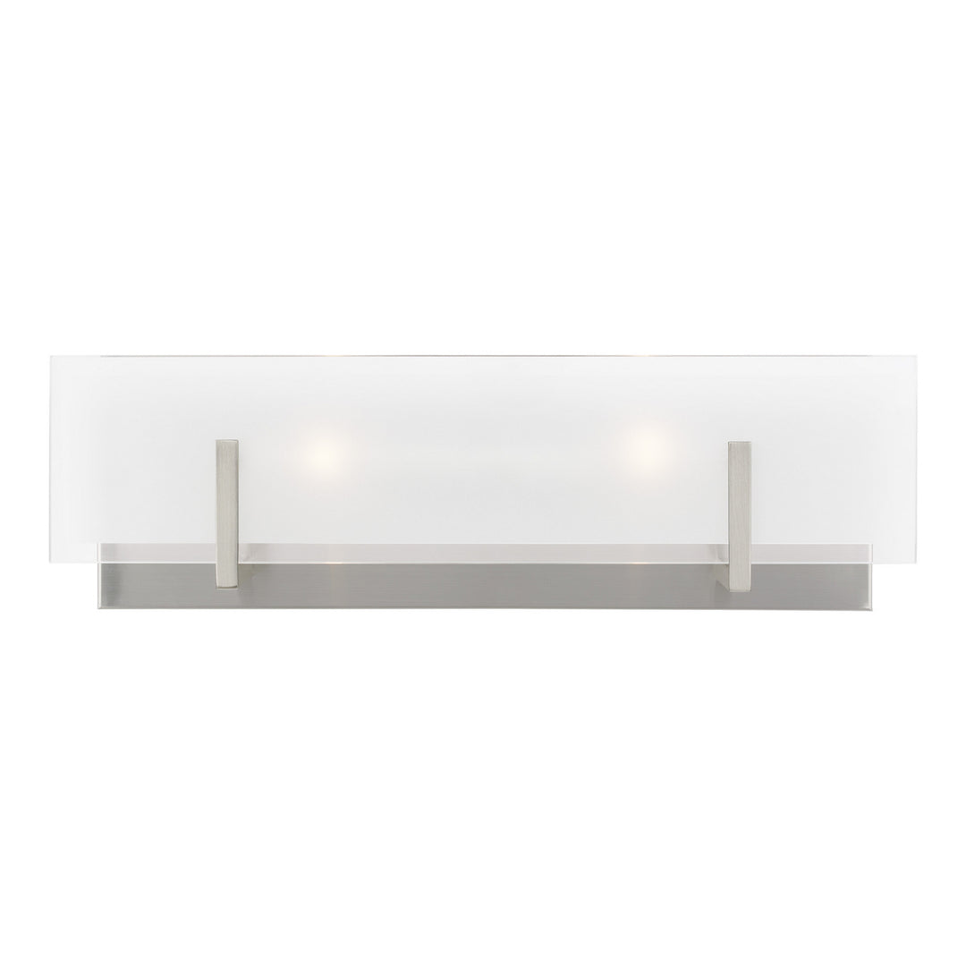 Visual Comfort Studio Syll 4430802EN-962 Bath Vanity Light 18 in. wide - Brushed Nickel