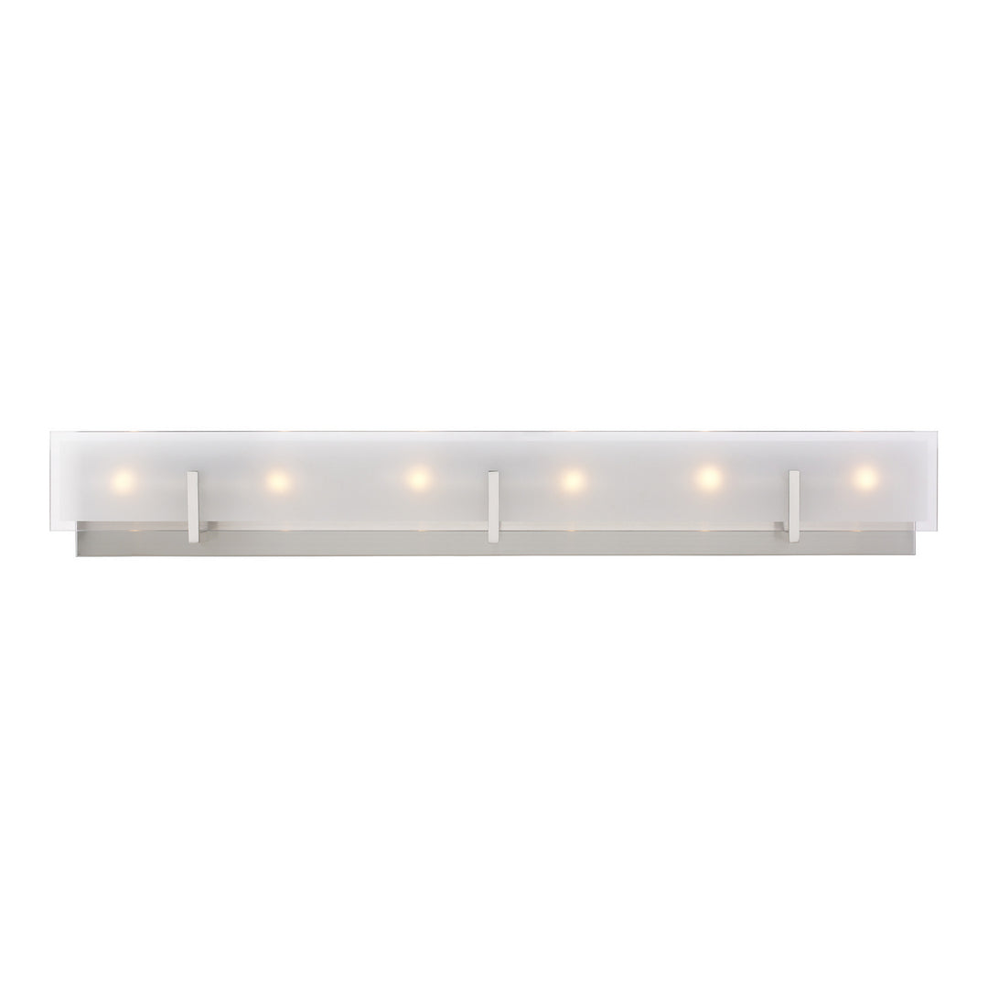 Visual Comfort Studio Syll 4430806-962 Bath Vanity Light 38 in. wide - Brushed Nickel