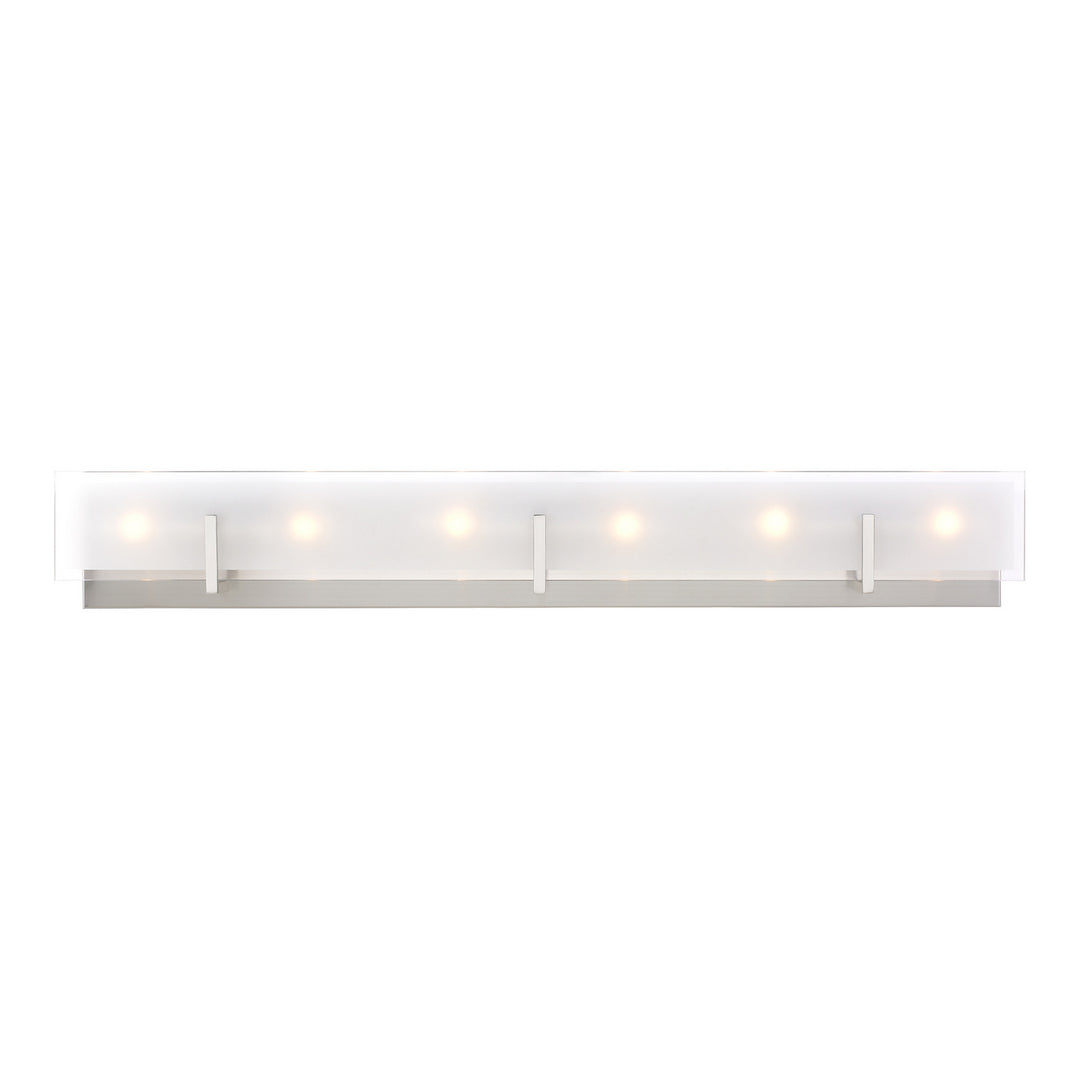 Visual Comfort Studio Syll 4430806EN-962 Bath Vanity Light 38 in. wide - Brushed Nickel