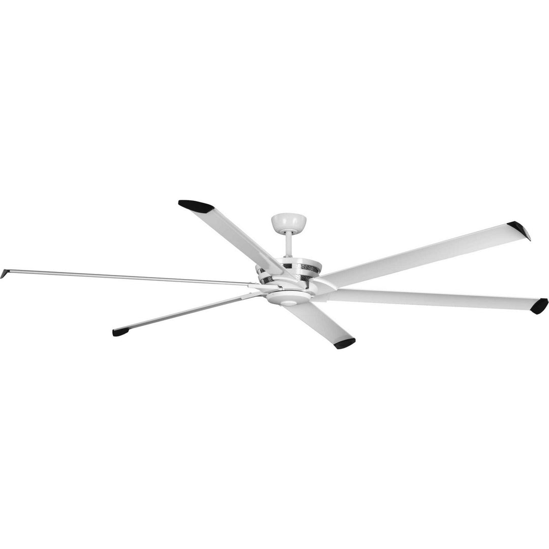 Progress Huff P250030-028 Ceiling Fan - Satin White, Matte White/