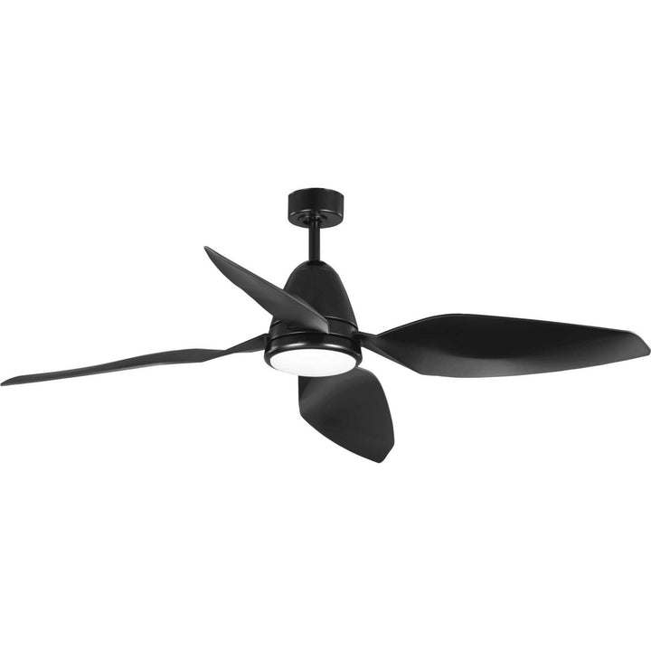 Progress Holland P250032-031-30 Ceiling Fan - Black, Matte Black/