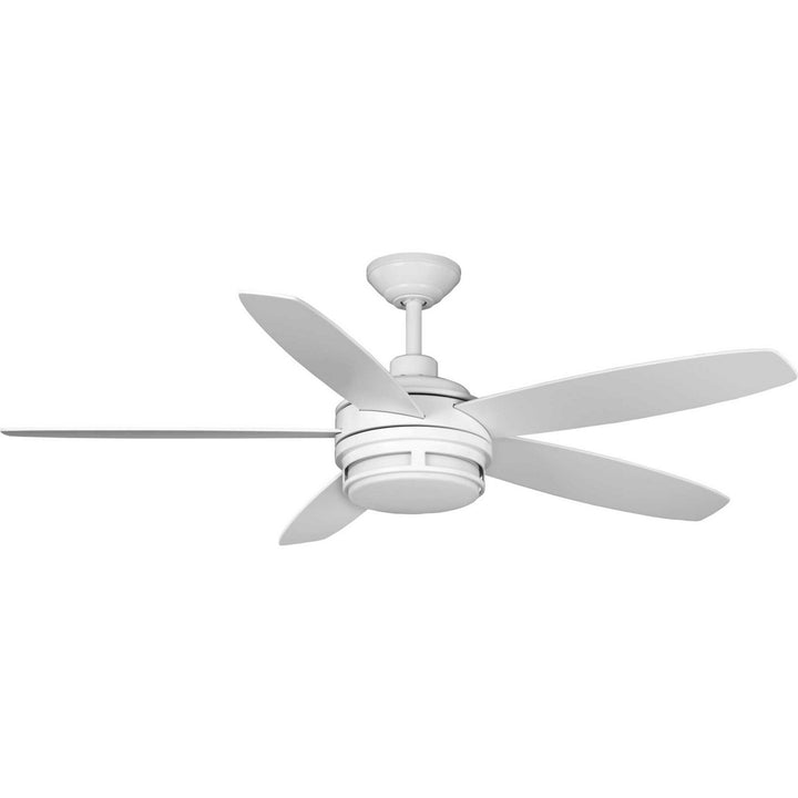 Progress Albin P250036-028-30 Ceiling Fan - Satin White, Matte White/