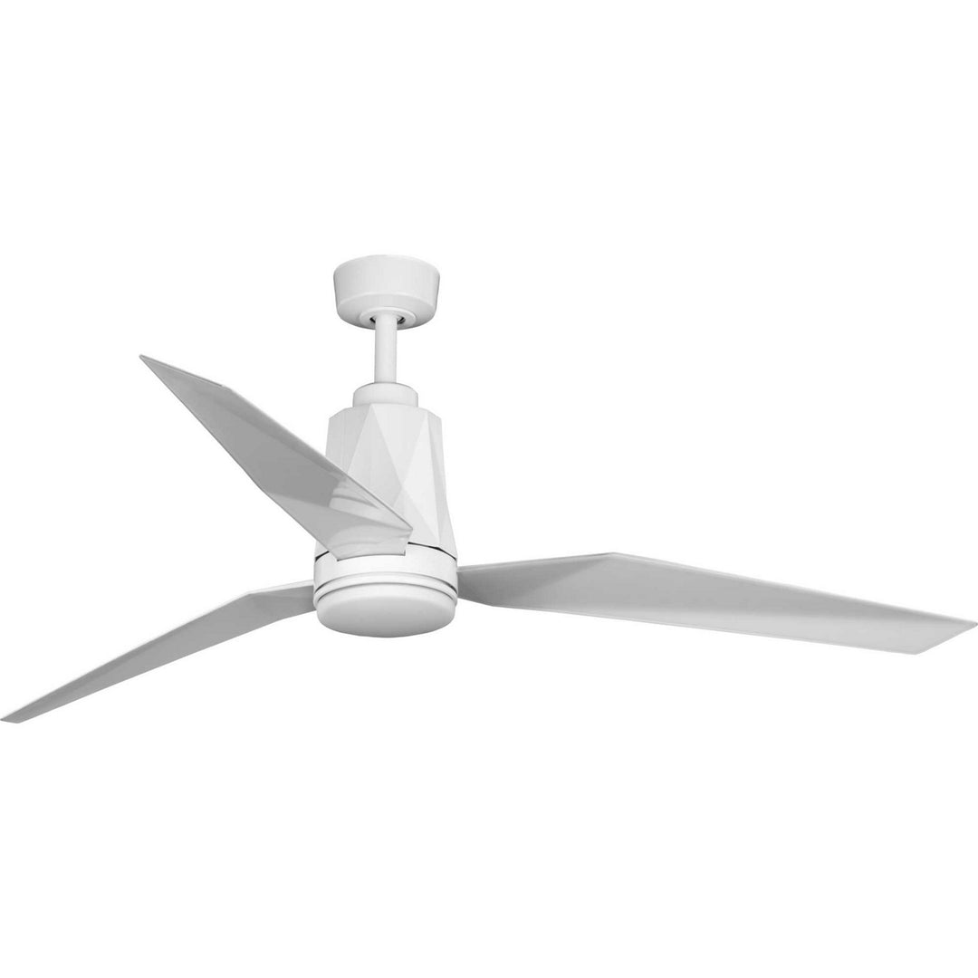 Progress Bixby P250038-030-30 Ceiling Fan - White, White Metallic/