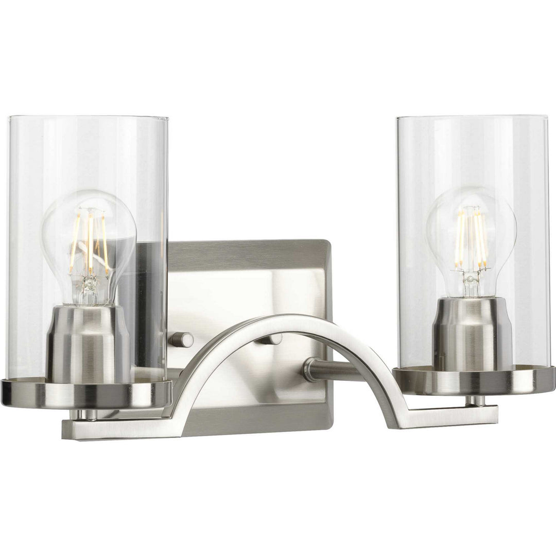 Progress Lassiter P300257-009 Bath Vanity Light 16 in. wide - Brushed Nickel