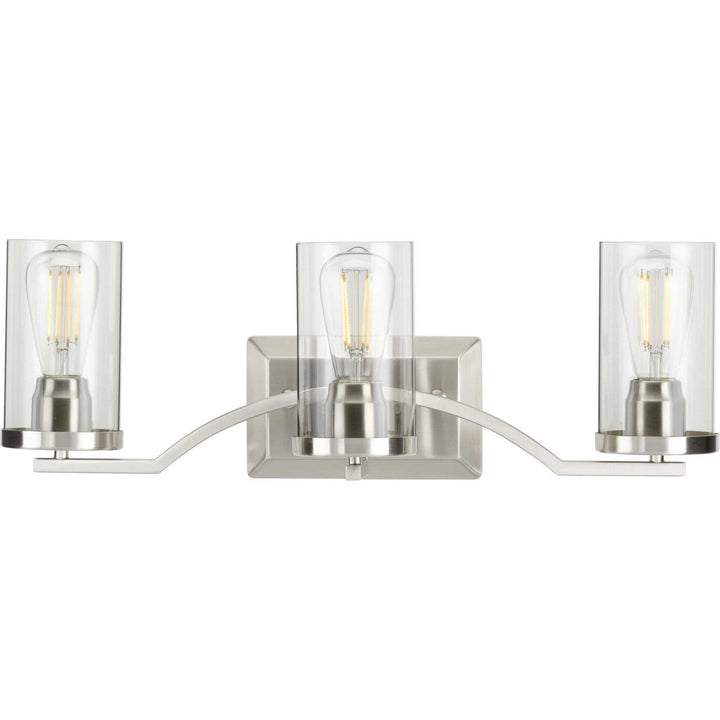 Progress Lassiter P300258-009 Bath Vanity Light 24 in. wide - Brushed Nickel