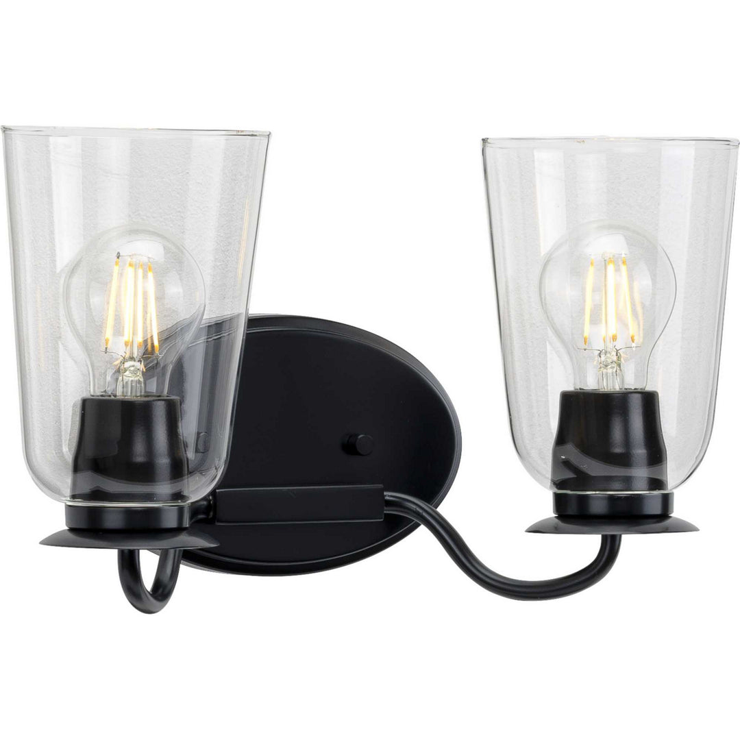Progress Durrell P300262-031 Bath Vanity Light 14 in. wide - Matte Black