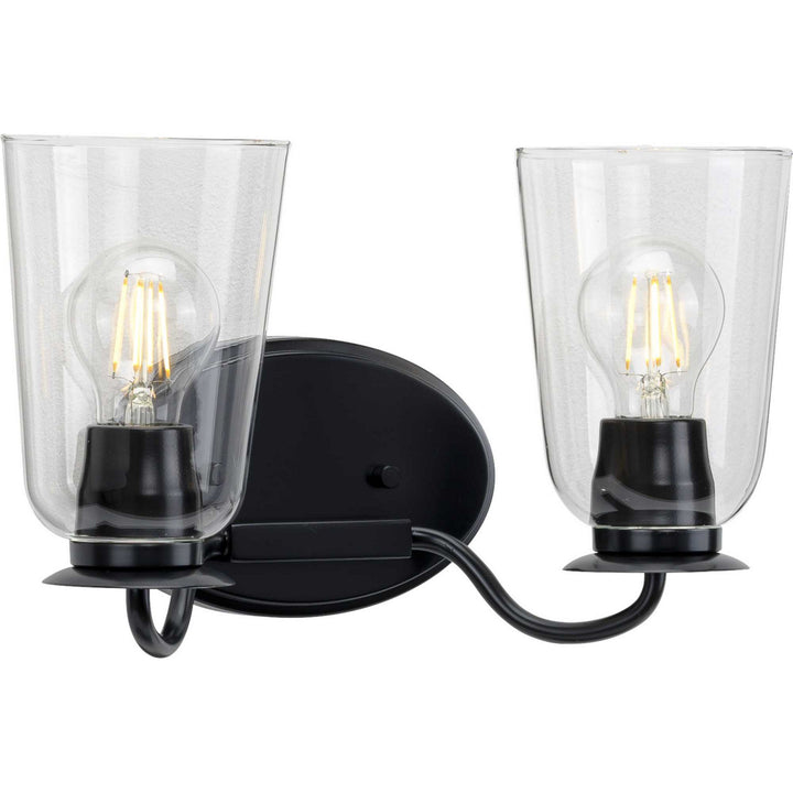 Progress Durrell P300262-031 Bath Vanity Light 14 in. wide - Matte Black