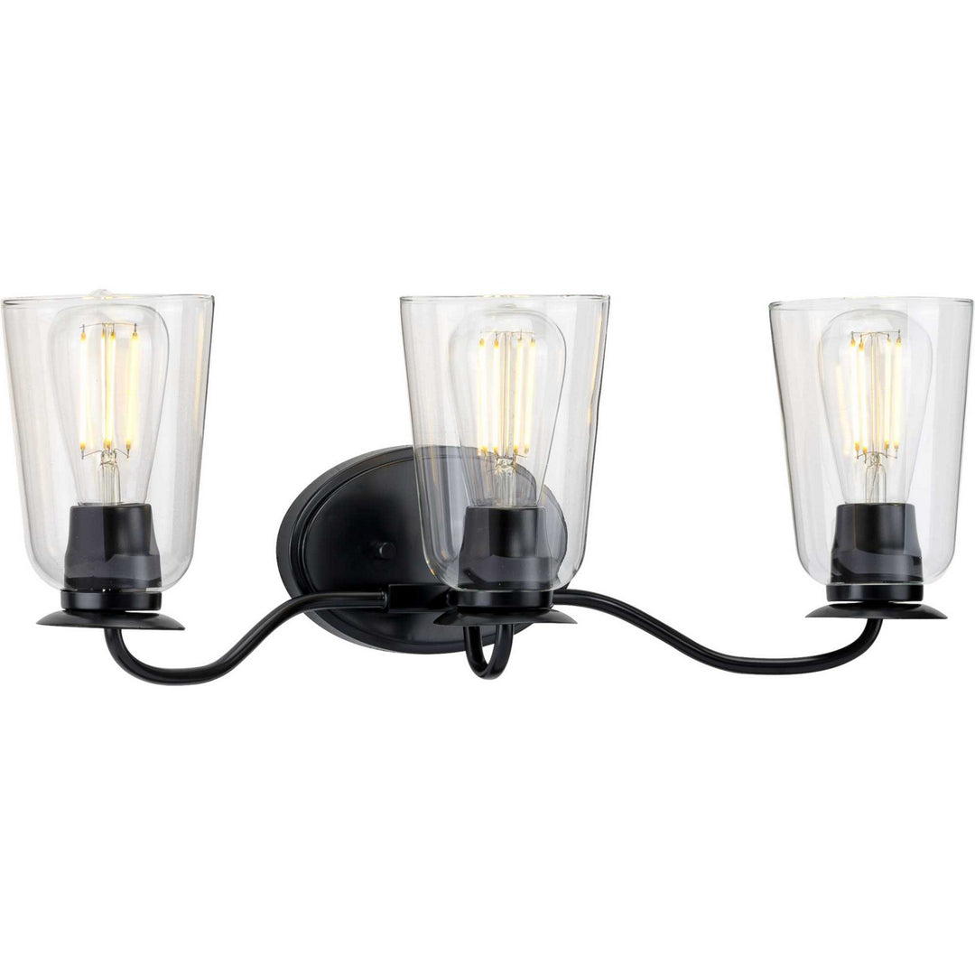 Progress Durrell P300263-031 Bath Vanity Light 23 in. wide - Matte Black