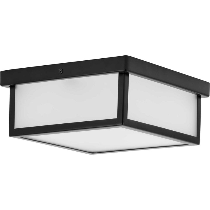 Progress Lighting P350114-031-30 Box Led Led Flush Mount Outdoor Black