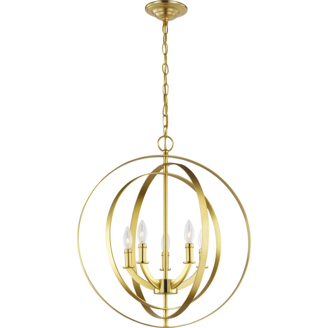 Progress Equinox P3841-12 Chandelier Light - Satin Brass