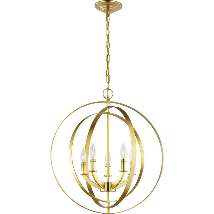 Progress Equinox P3841-12 Chandelier Light - Satin Brass