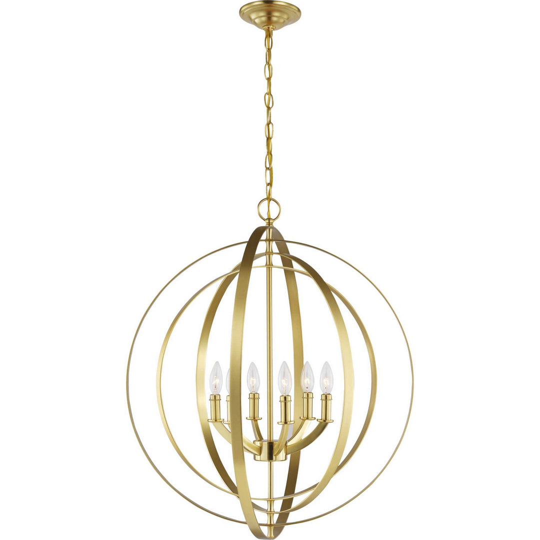 Progress Equinox P3889-12 Pendant Light - Satin Brass
