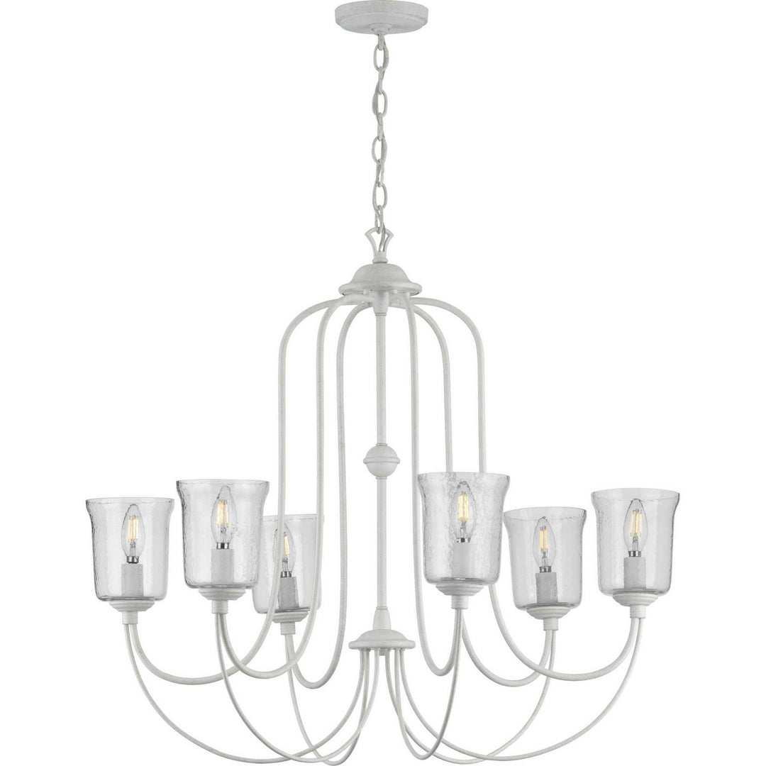 Progress Bowman P400195-151 Chandelier Light - Cottage White