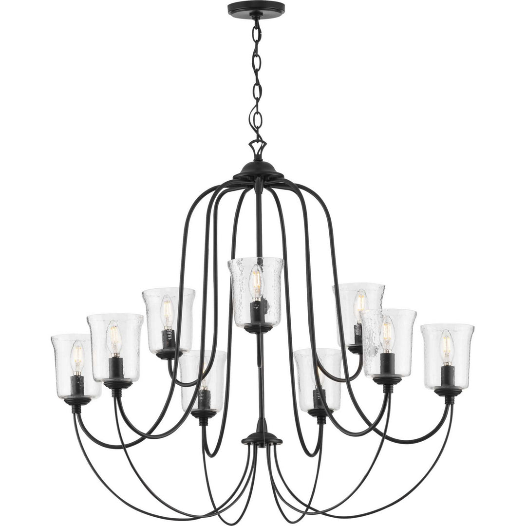 Progress Bowman P400196-031 Chandelier Light - Black