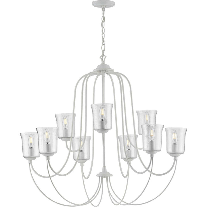 Progress Bowman P400196-151 Chandelier Light - Cottage White