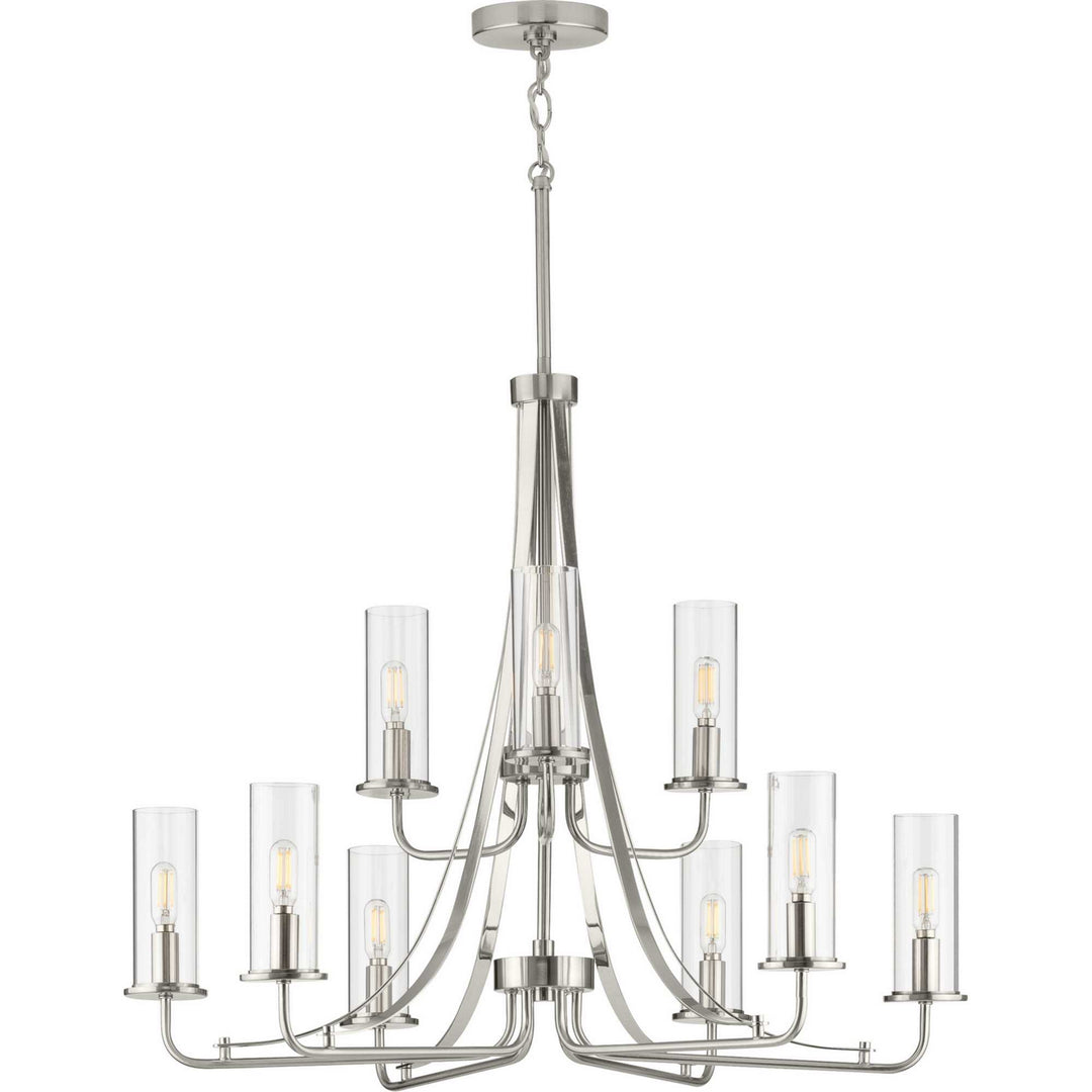 Progress Riley P400210-009 Chandelier Light - Brushed Nickel