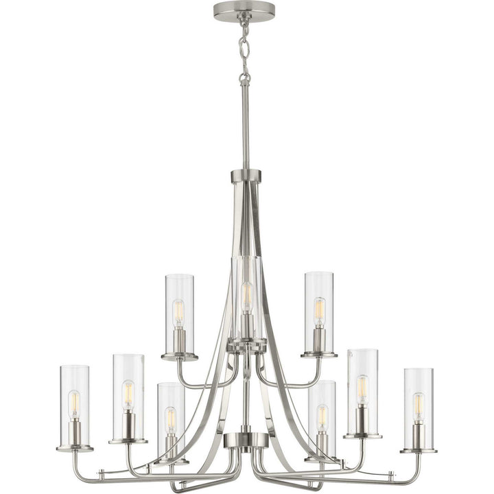 Progress Riley P400210-009 Chandelier Light - Brushed Nickel