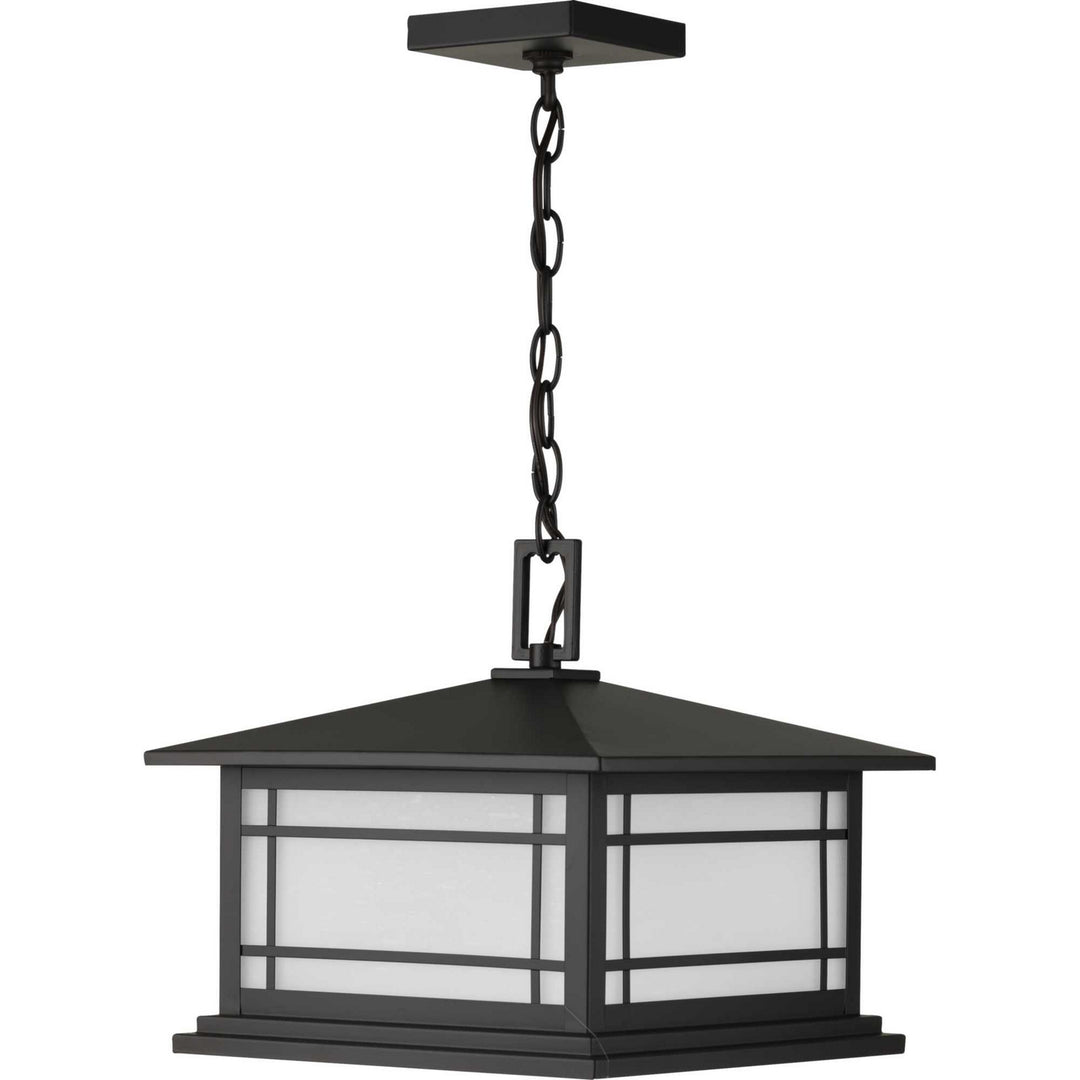 Progress Lighting P550055-020 Oakcliff One Light Hanging Lantern Outdoor Bronze / Dark