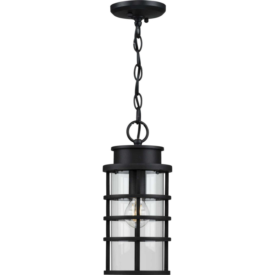 Progress Lighting P550061-031 Port Royal One Light Hanging Lantern Outdoor Black