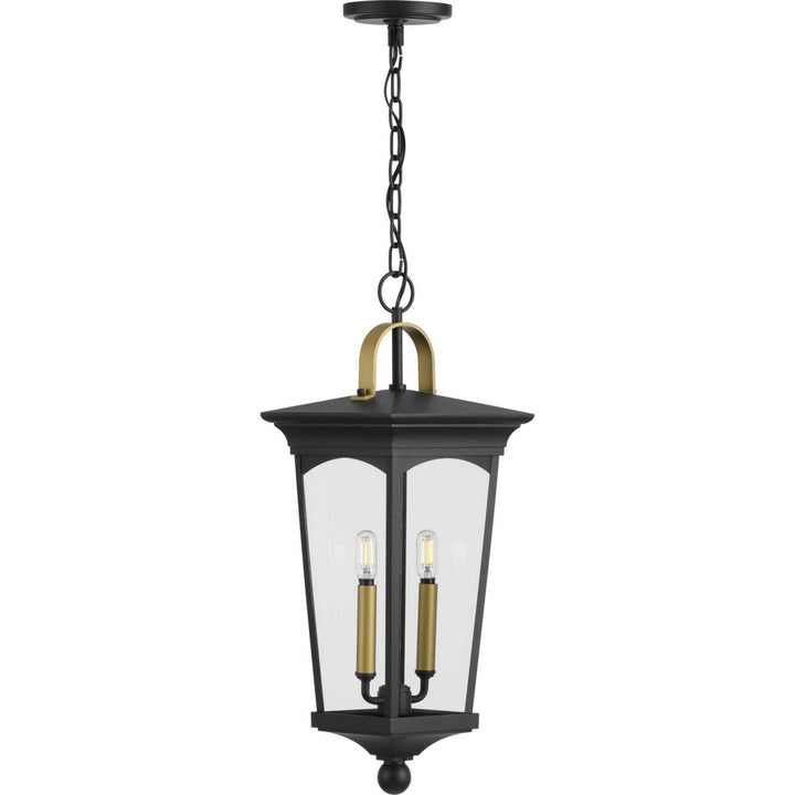 Progress Lighting P550067-031 Chatsworth Two Light Hanging Lantern Outdoor Black