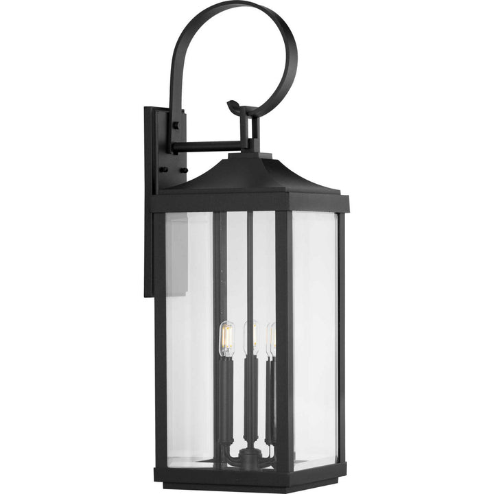 Progress Lighting P560023-031 Gibbes Street Three Light Wall Lantern Outdoor Black