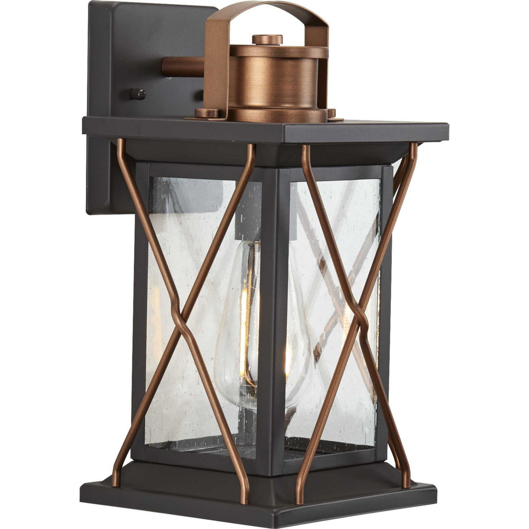 Progress Lighting P560156-020 Barlowe One Light Wall Lantern Outdoor Bronze / Dark
