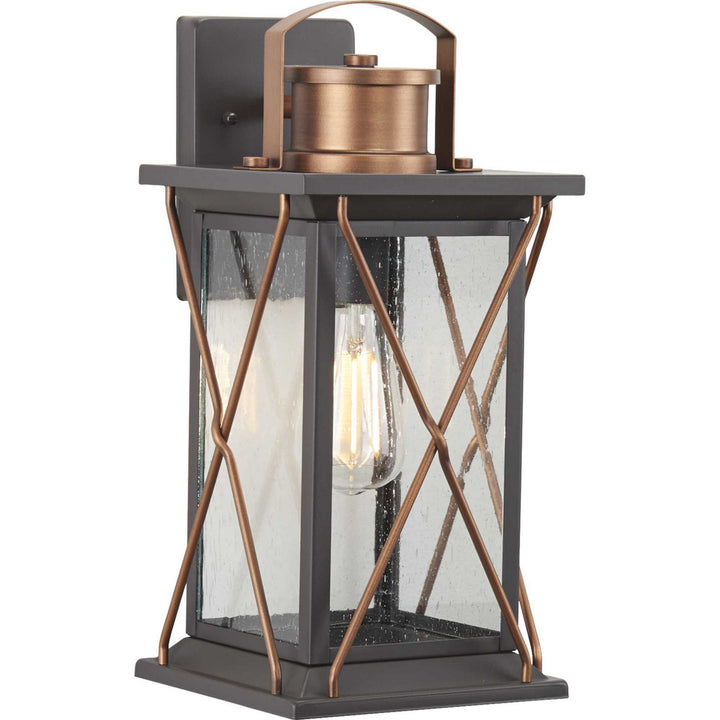 Progress Lighting P560157-020 Barlowe One Light Wall Lantern Outdoor Bronze / Dark