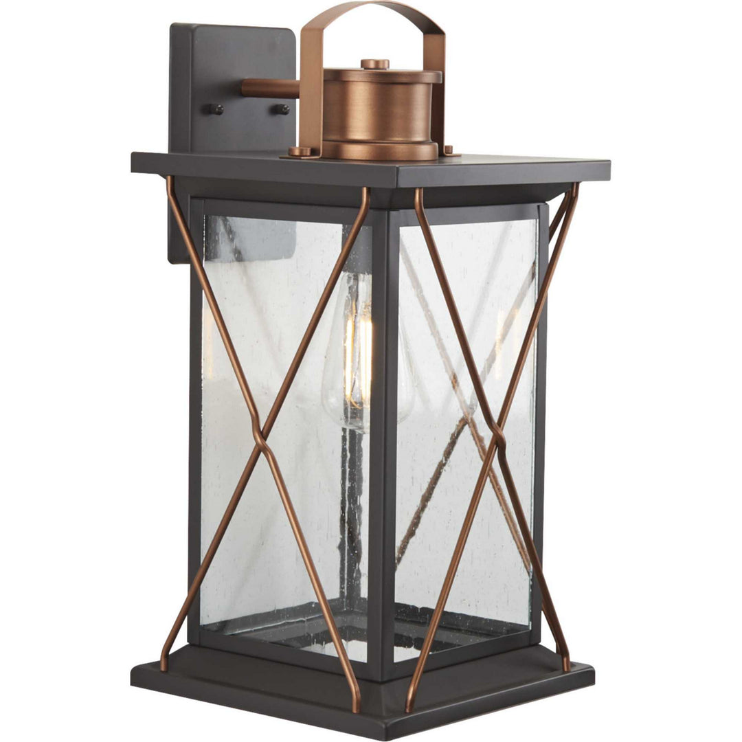 Progress Lighting P560158-020 Barlowe One Light Wall Lantern Outdoor Bronze / Dark