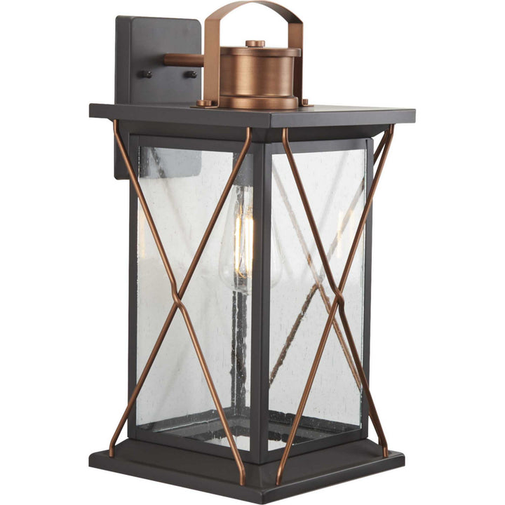Progress Lighting P560158-020 Barlowe One Light Wall Lantern Outdoor Bronze / Dark