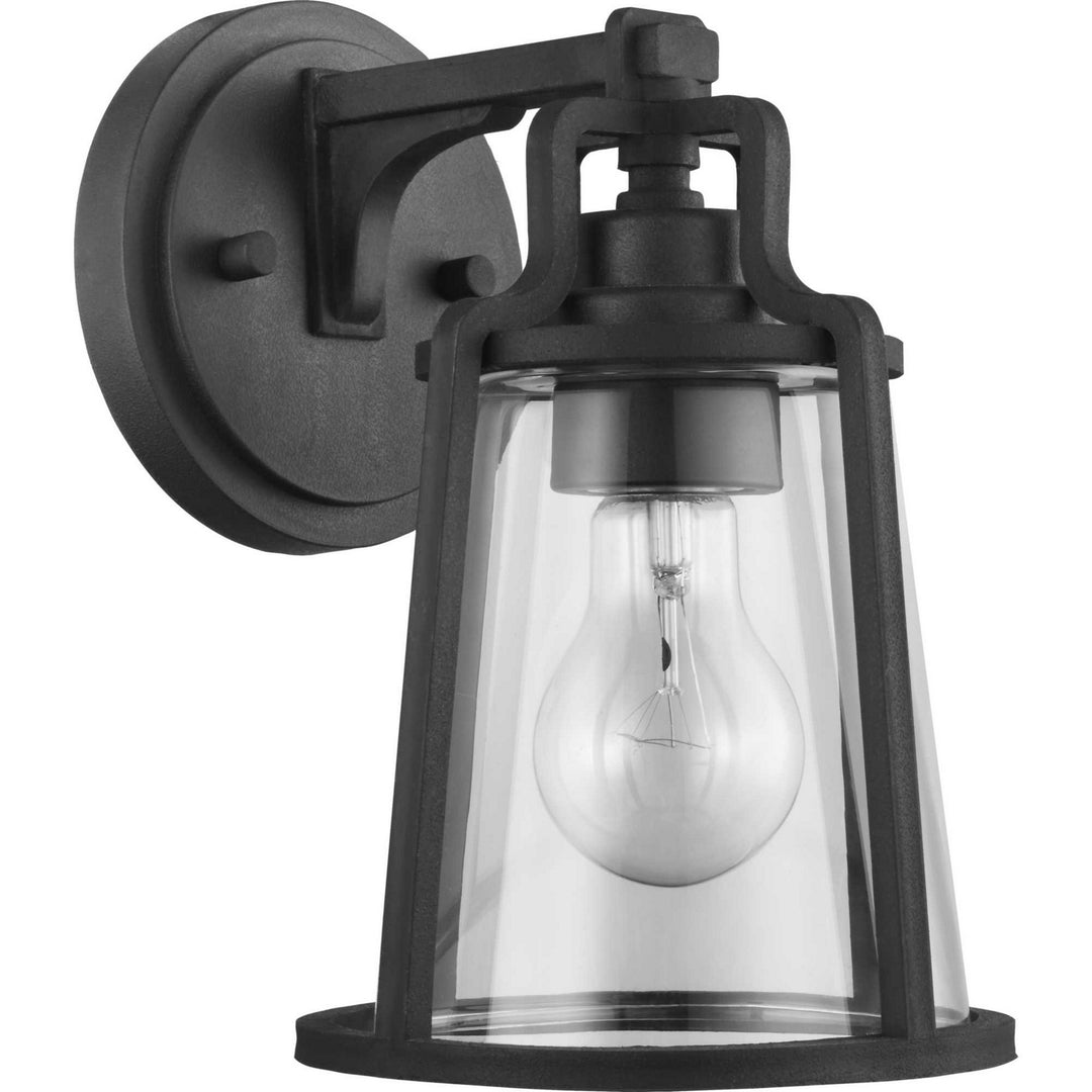 Progress Lighting P560177-031 Benton Harbor One Light Wall Lantern Outdoor Black