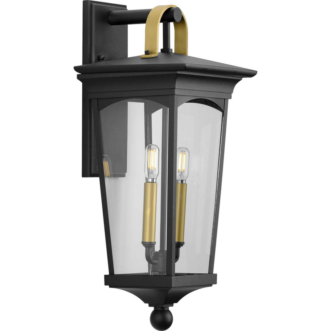 Progress Lighting P560183-031 Chatsworth Two Light Wall Lantern Outdoor Black